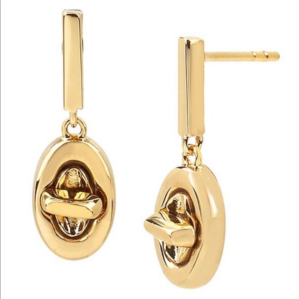 Coach Turn Lock Earrings